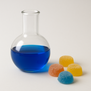 E131 – Patentní modř V (CI potravinářská modř V)